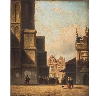 Amsterdamer Stadtansicht - Jan Weissenbruch