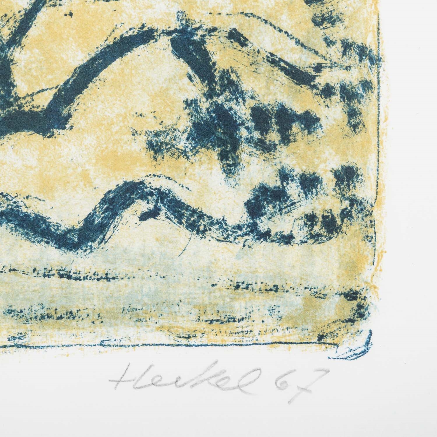 Artwork by Erich Heckel, Bäume am See, Made of colour lithograph/Arches