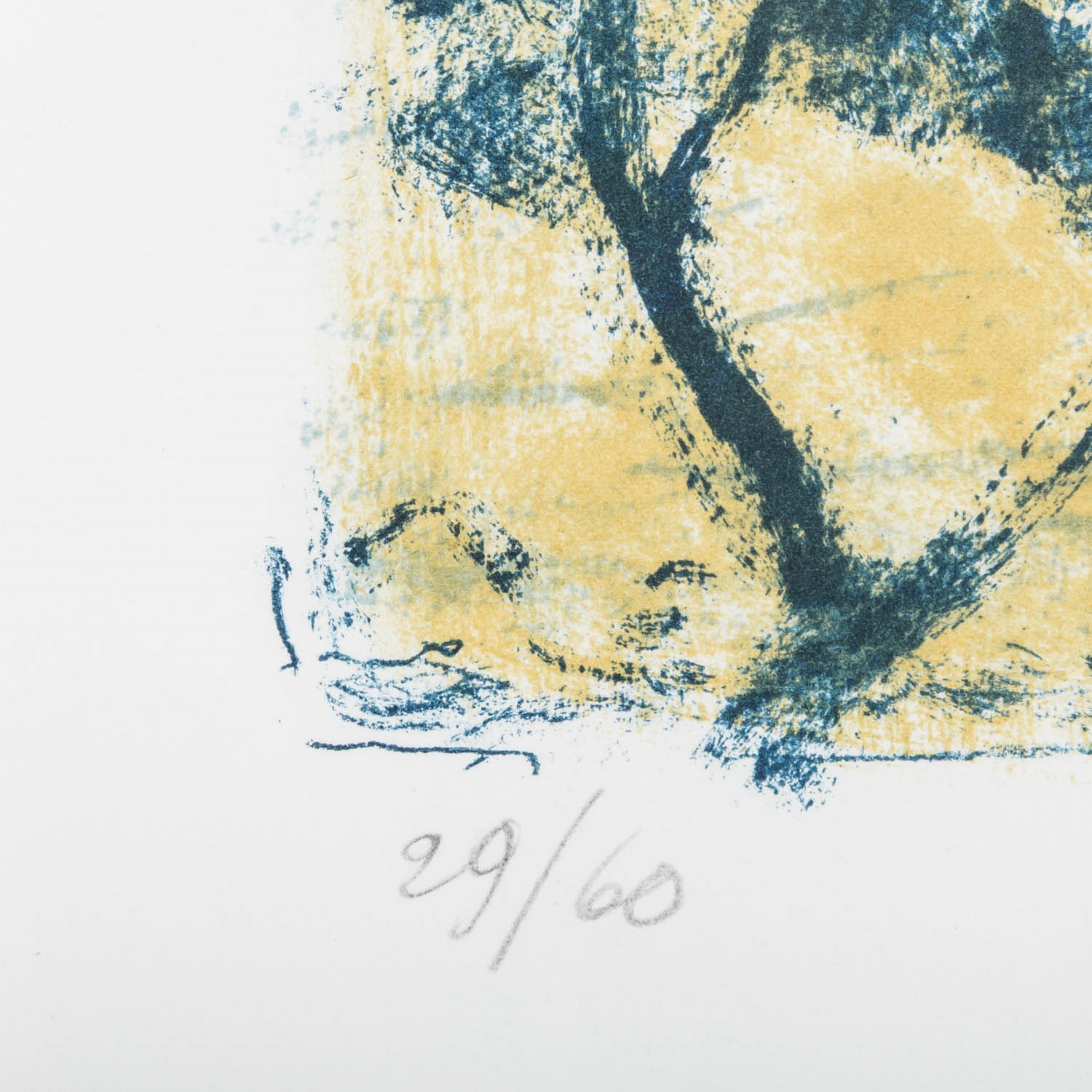 Artwork by Erich Heckel, Bäume am See, Made of colour lithograph/Arches