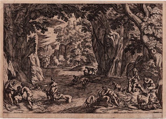 Diana and nymph surprised by Actaeon