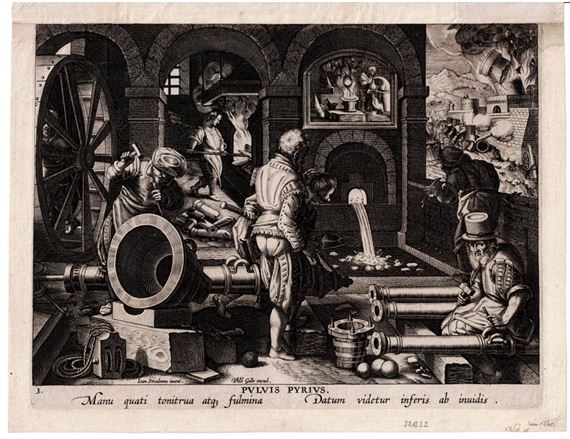 Jan Straet | Invention of the gunpowder (1589 - 1593) | MutualArt