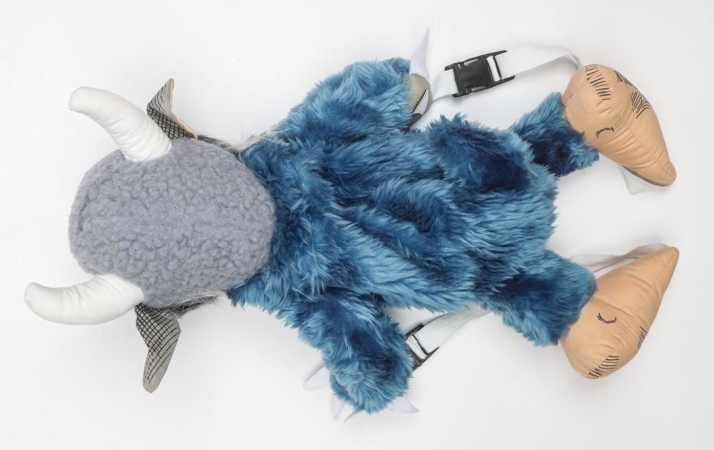 Artwork by Maurice Sendak, Bernard The Bull, Made of Cloth And Fuzzy Blue Fur