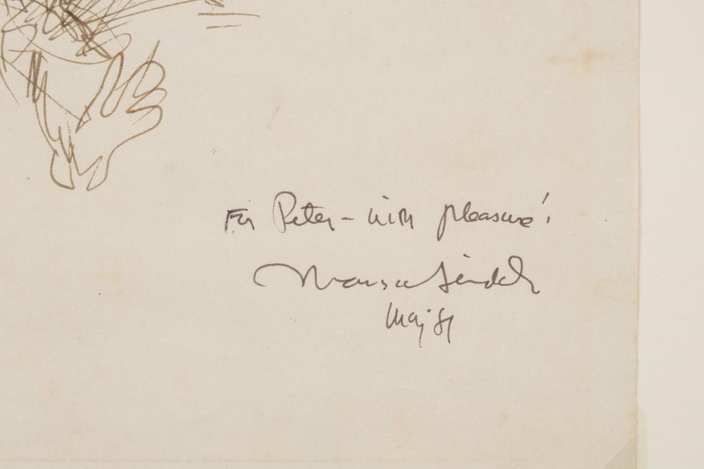 Artwork by Maurice Sendak, Signed Original Drawing, Made of Pen And Ink