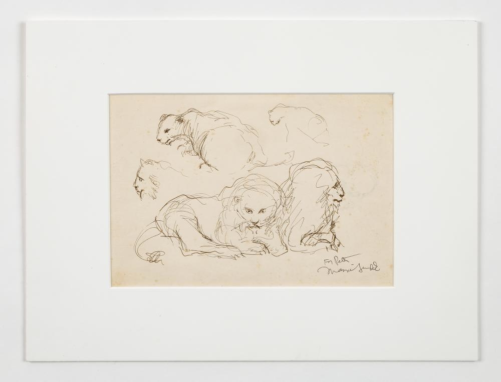 Artwork by Maurice Sendak, Signed Original Drawing, Made of Pen And Ink