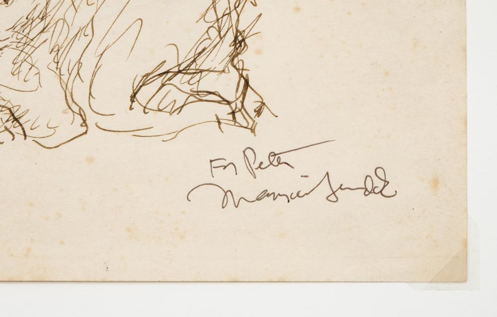 Artwork by Maurice Sendak, Signed Original Drawing, Made of Pen And Ink