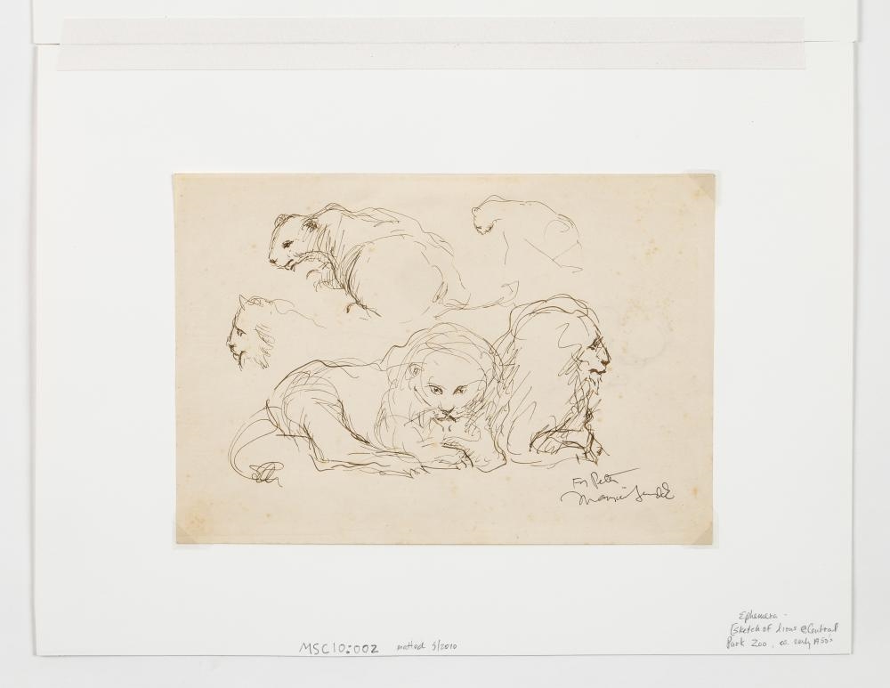 Artwork by Maurice Sendak, Signed Original Drawing, Made of Pen And Ink