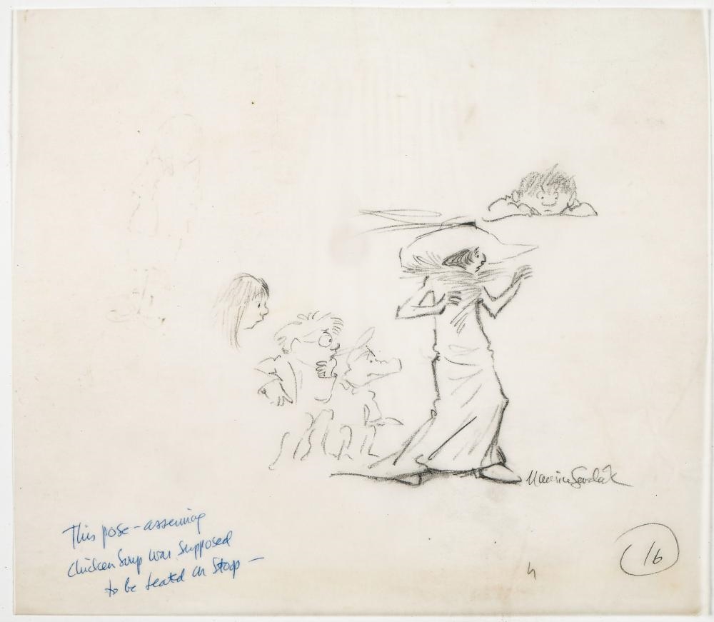 Artwork by Maurice Sendak, Signed Drawing, Made of Original Illustration Art