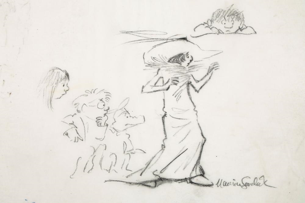 Artwork by Maurice Sendak, Signed Drawing, Made of Original Illustration Art