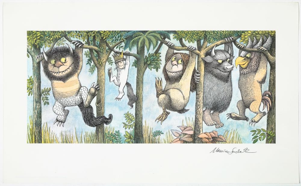 Artwork by Maurice Sendak, Where The Wild Things Are, Made of Print