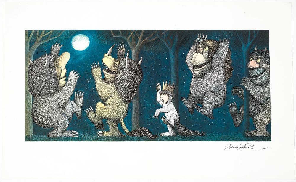 Artwork by Maurice Sendak, Where The Wild Things Are, Made of Print