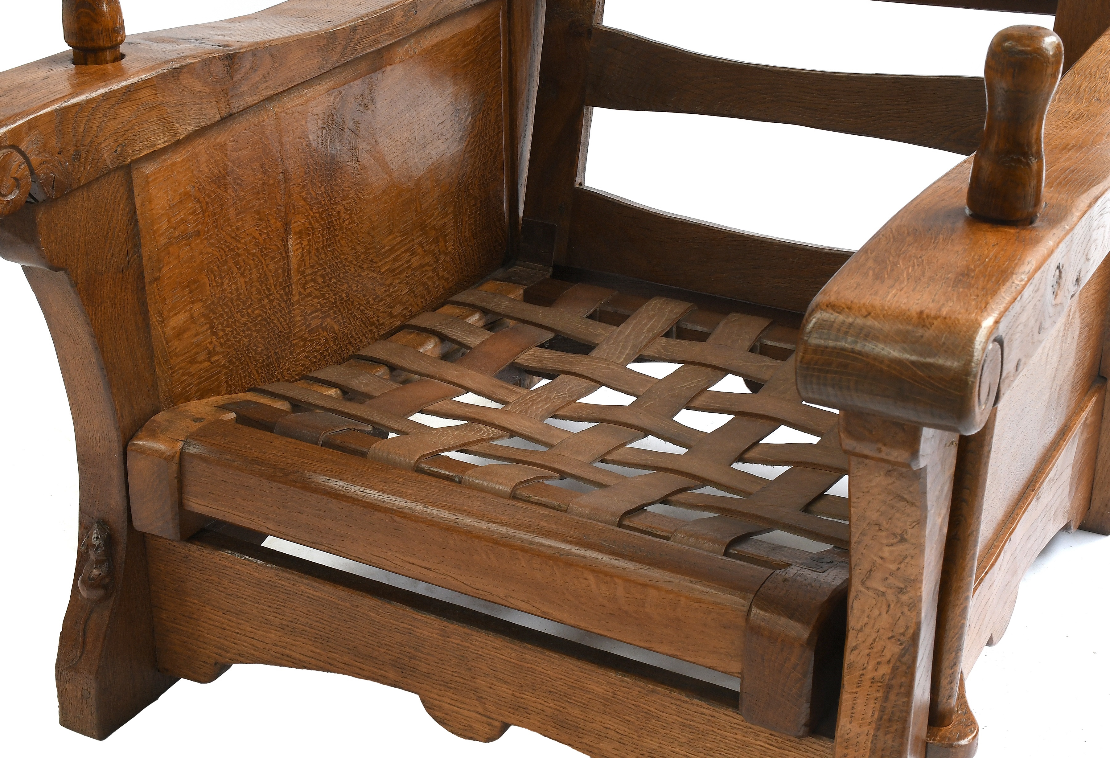 Robert Thompson | An English Oak Reading Chair (Circa 1930s) | MutualArt