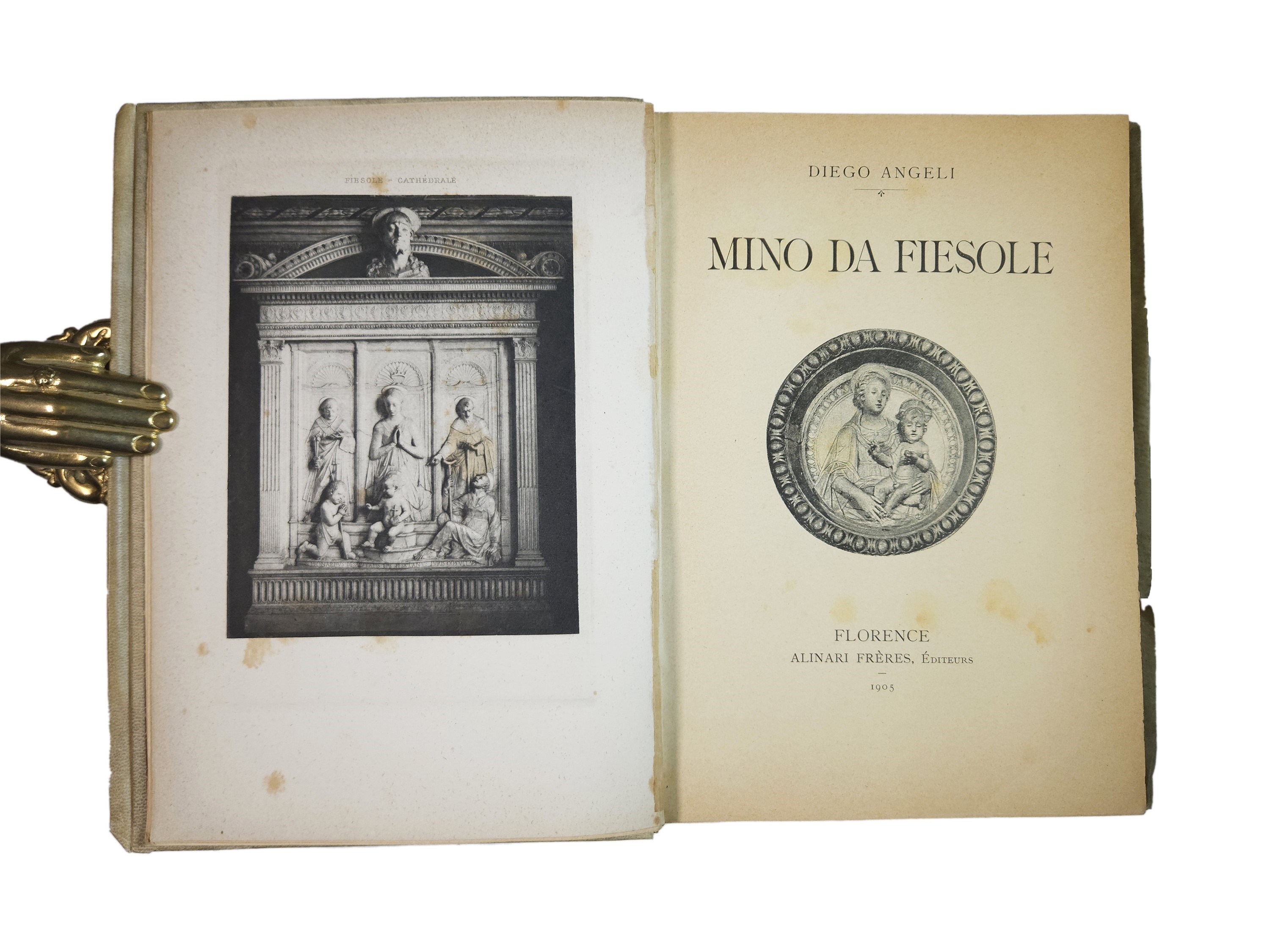 Artwork by Diego Angeli, Mino da Fiesole, Made of Full Parchment Binding