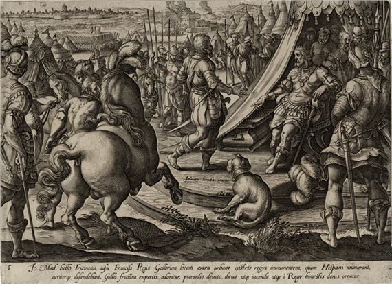 Giovanni de Medici before Francis I by Hendrick Goltzius, 1583