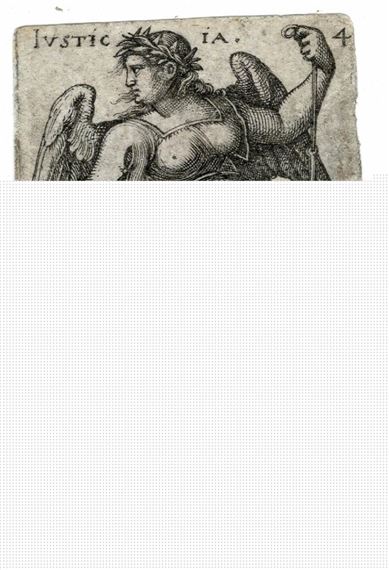 Justitia, Justice by Hans Sebald Beham, 1539