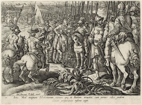 Giov.I De Medici - Swiss Mercenaries by Hendrick Goltzius, 1583