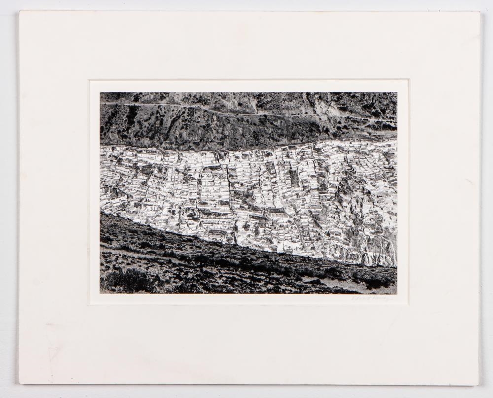 Artwork by Edward Ranney, Evaporating Pools, Urbamba Valley Salt Works, Peru, Made of Gelatin Silver Print