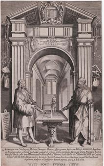 Double portrait of Albrecht Dürer - Lucas Kilian