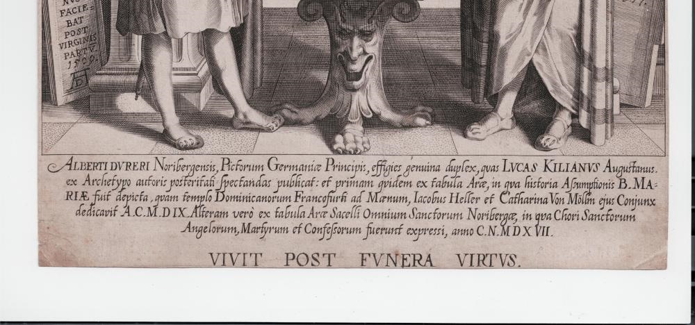 Artwork by Lucas Kilian, Double portrait of Albrecht Dürer, Made of Engraving