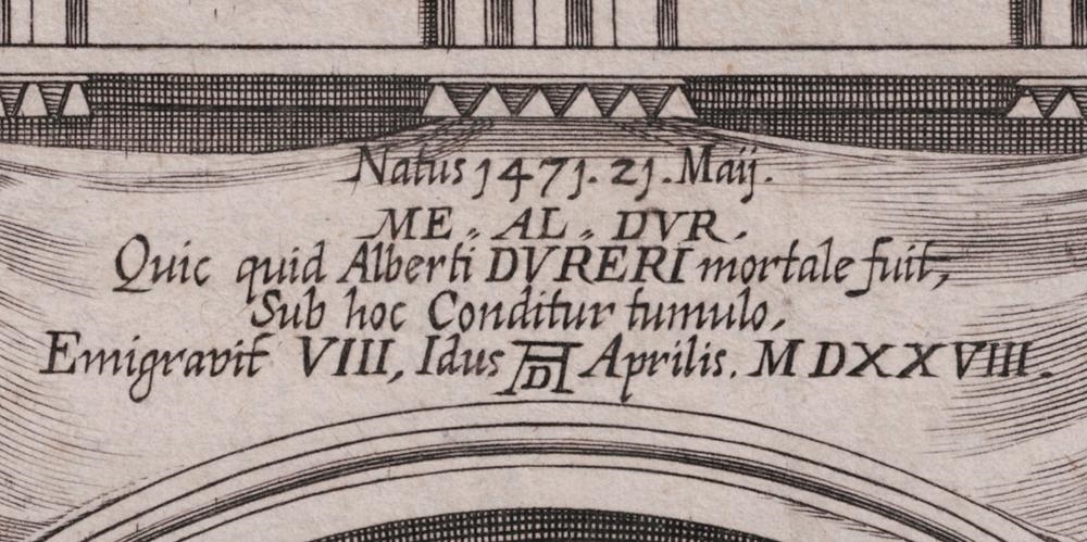 Artwork by Lucas Kilian, Double portrait of Albrecht Dürer, Made of Engraving