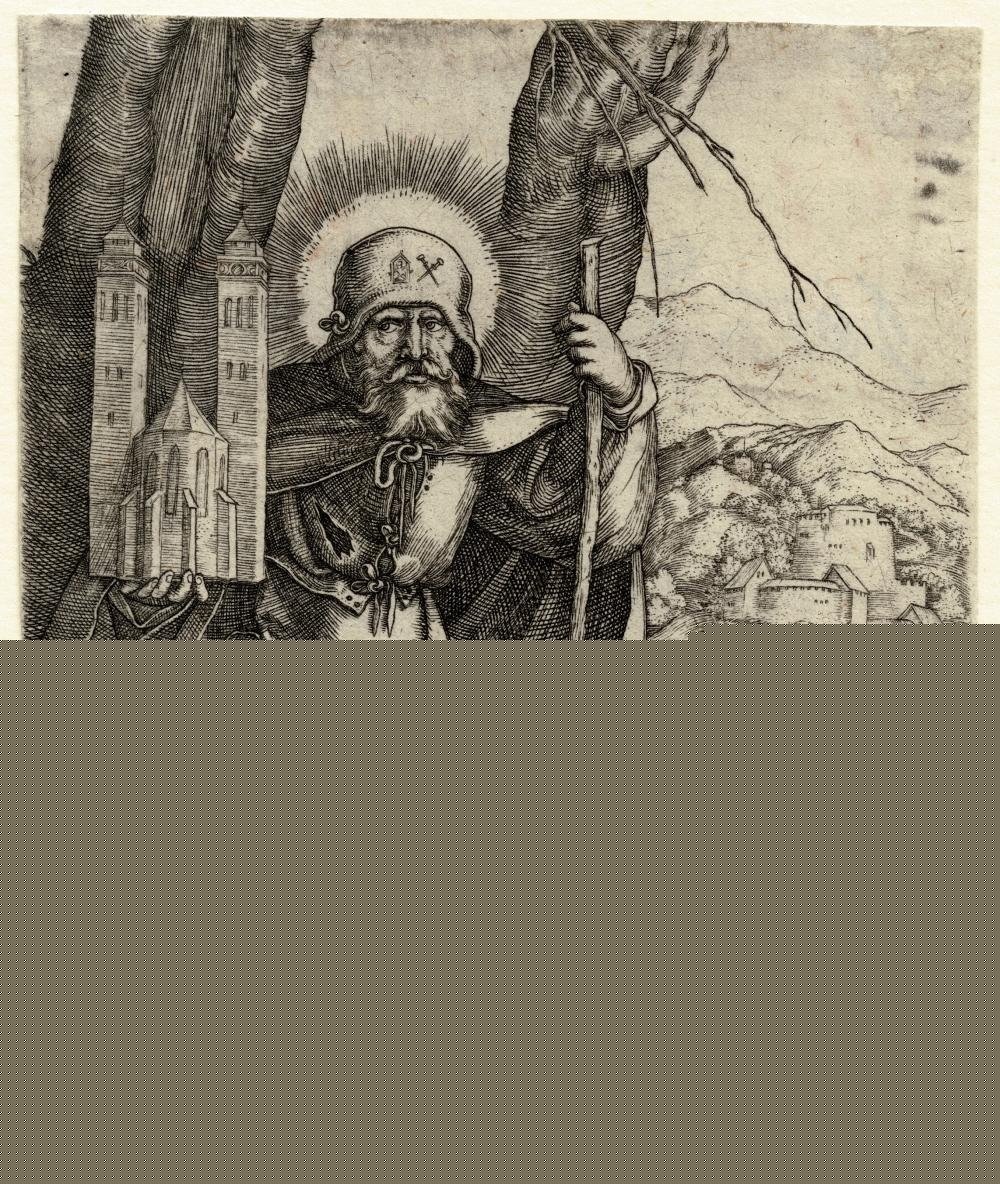 Hans Sebald Beham | St Sebald with church model (1521) | MutualArt