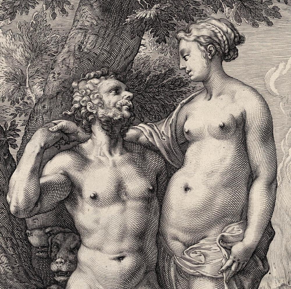 Artwork by Hendrick Goltzius, Pluto and Proserpine, Made of Engraving