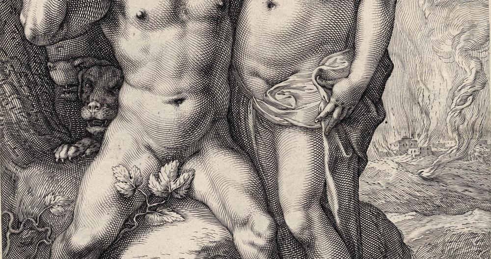Artwork by Hendrick Goltzius, Pluto and Proserpine, Made of Engraving