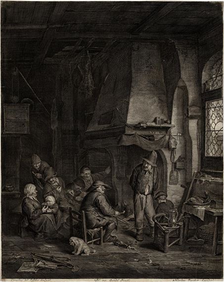 The Ice Skaters by Cornelis Visscher, circa 1650-1660