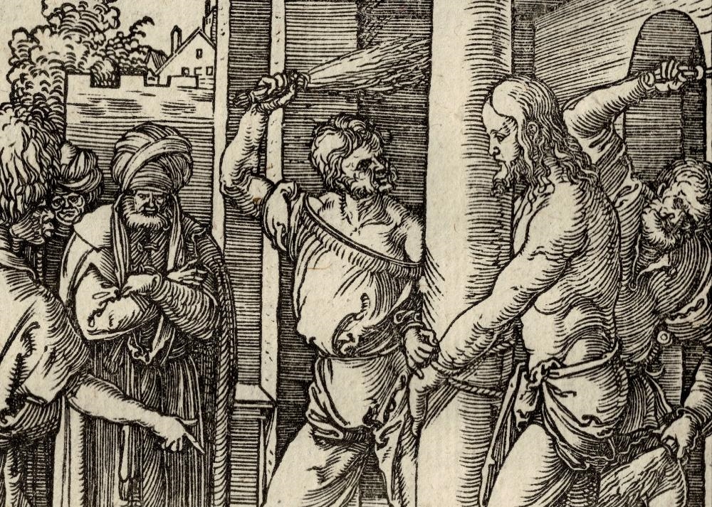 Artwork by Albrecht Dürer, Flagellation of Christ, Made of Woodcut