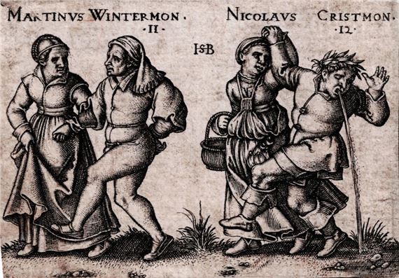 The Peasants Feast by Hans Sebald Beham, circa 1546-1547