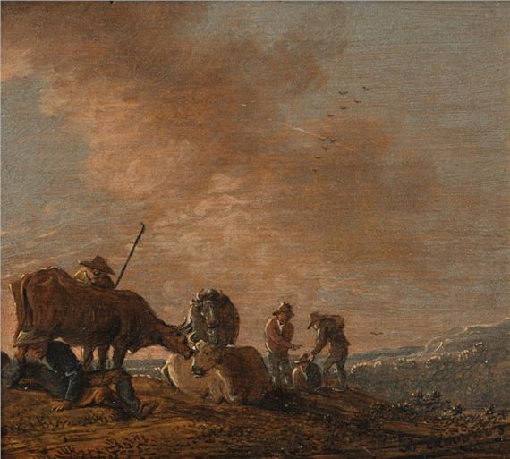Paar von holländischen Landschaften - Anthonie Jansz. van der Croos