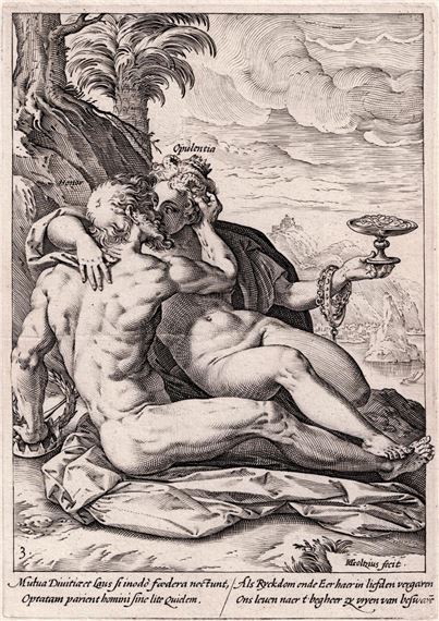 Honour and Wealth by Hendrick Goltzius, 1582