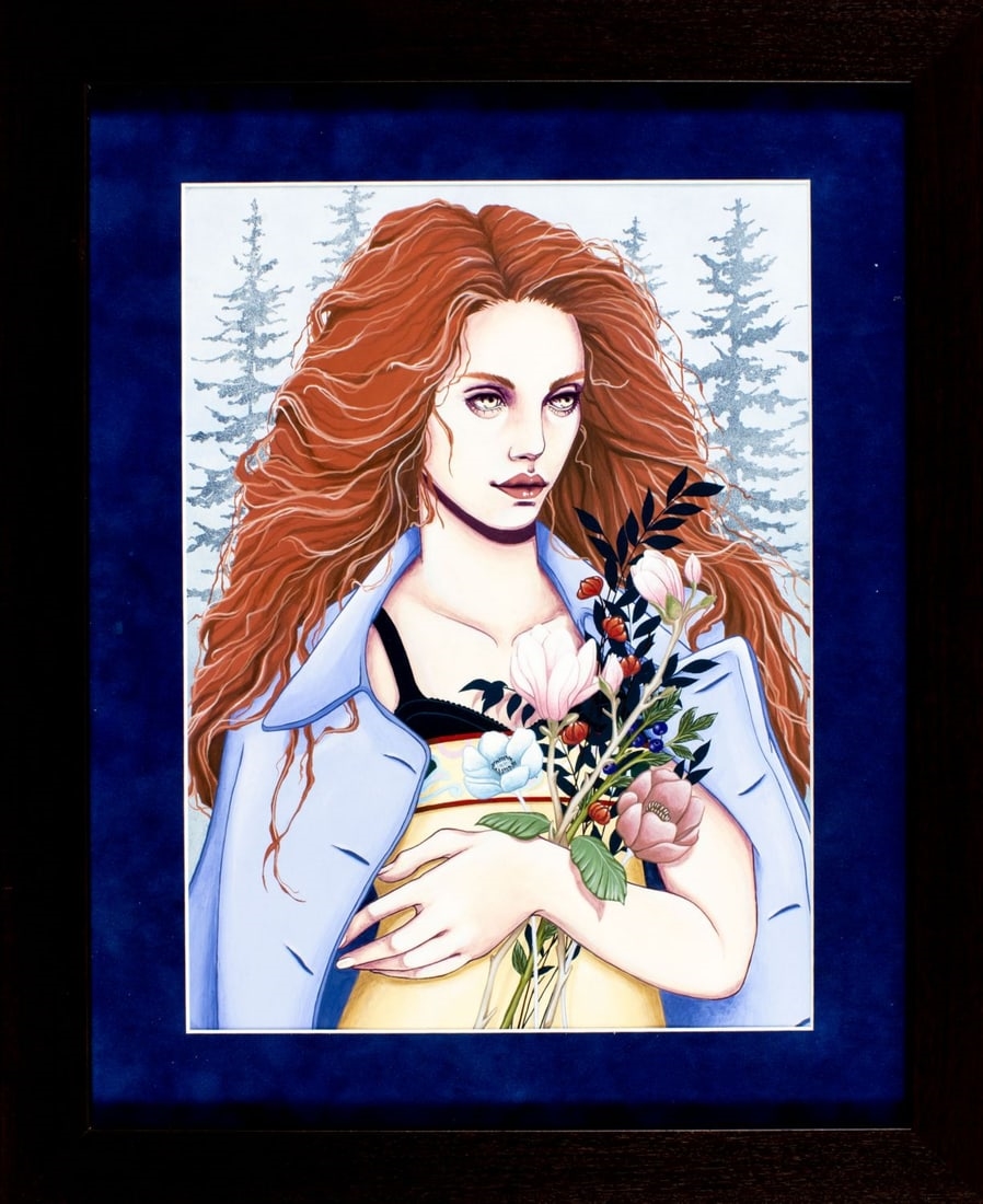 Artwork by Elisabetta Boscolo, Wild Flowers, Made of Acrylic On Canvas Board