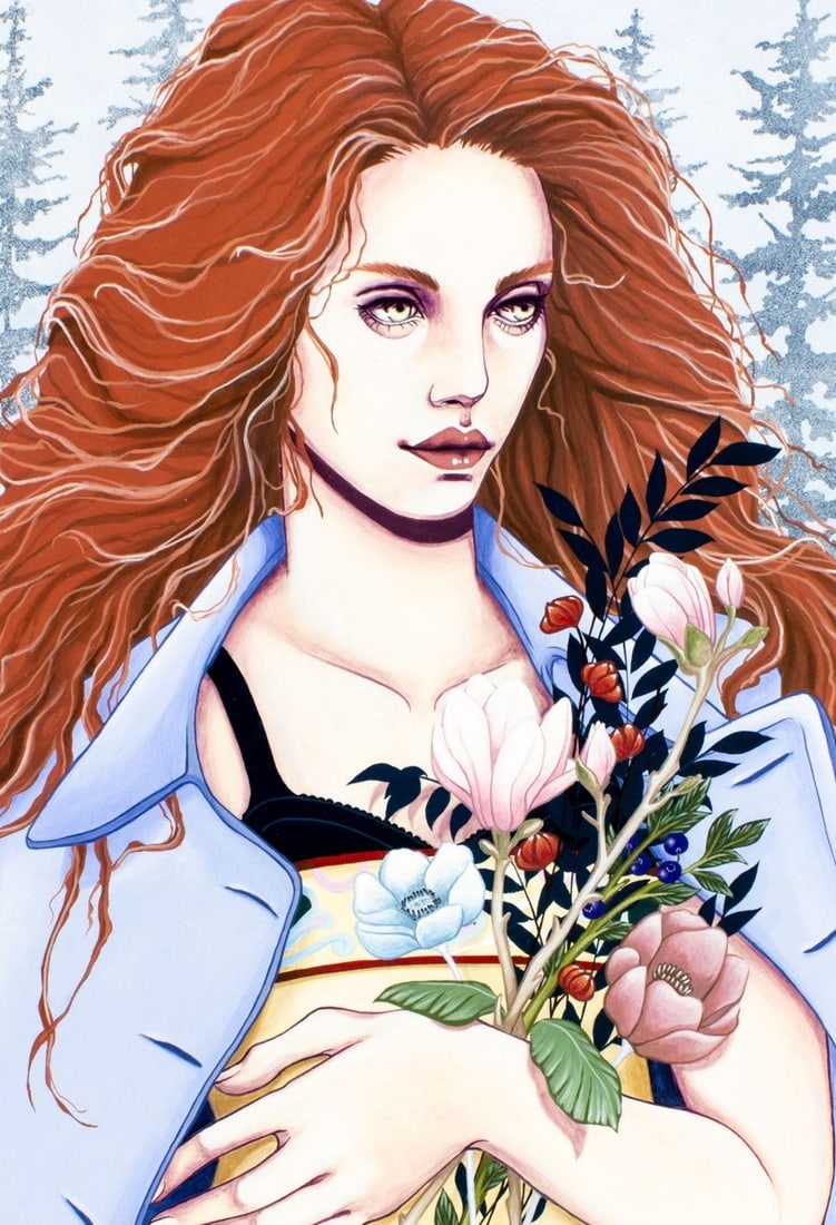 Artwork by Elisabetta Boscolo, Wild Flowers, Made of Acrylic On Canvas Board