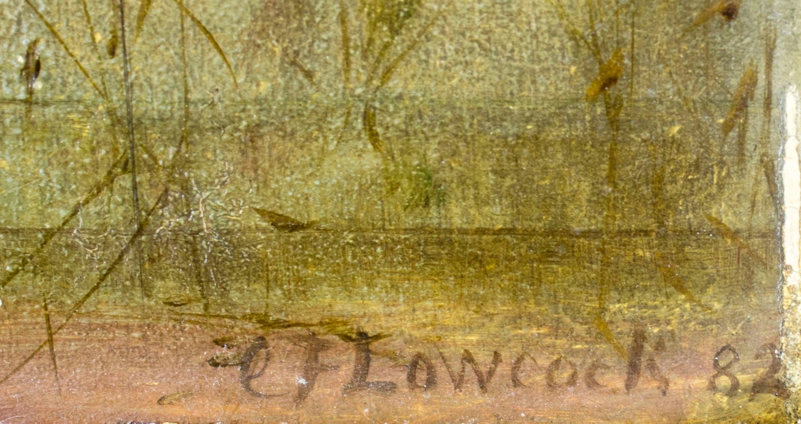 Artwork by Charles Frederick Lowcock, Lady with Hat, Made of Oil On Board