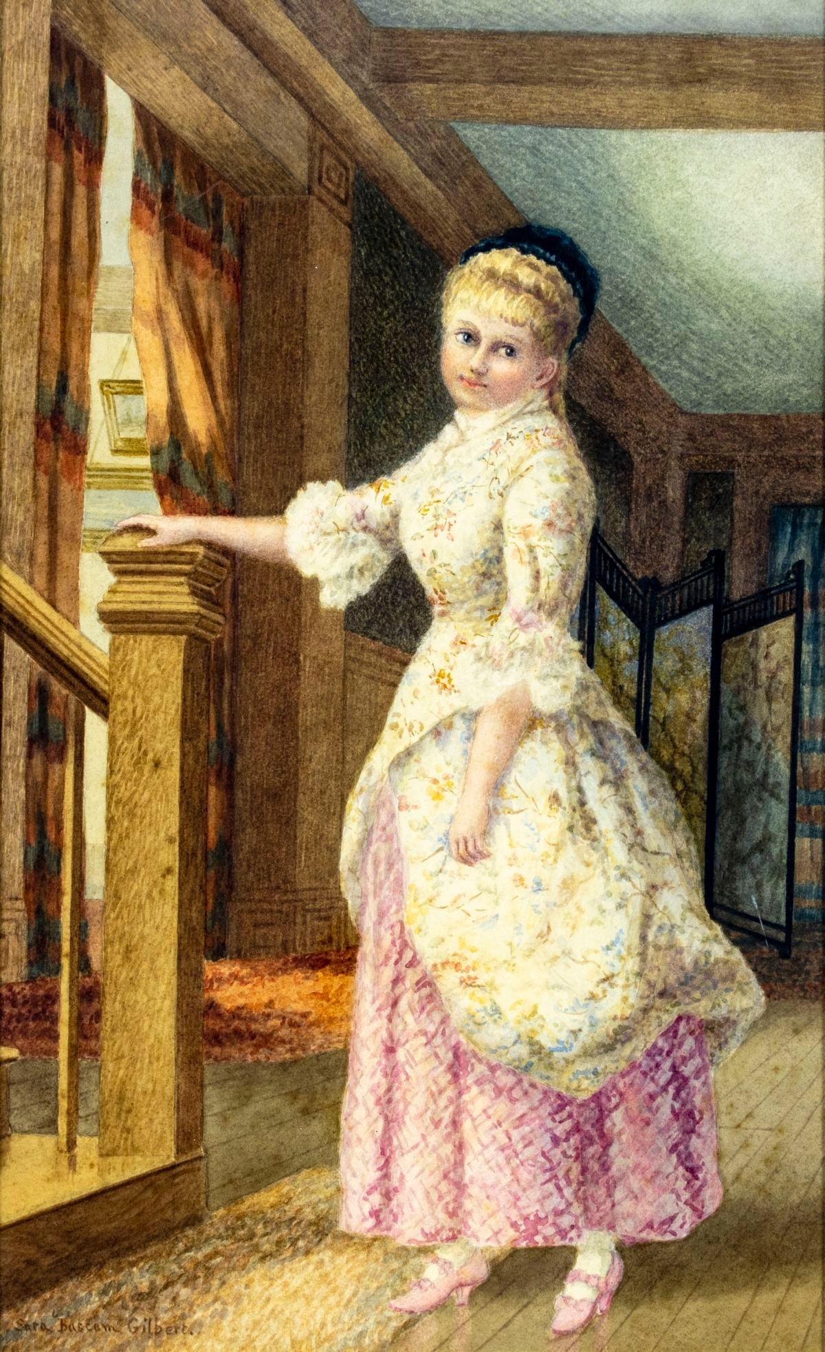 Sara Bascom Gilbert | Portrait of Girl | MutualArt