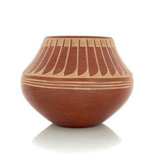 San Ildefonso Redware Pottery Jar