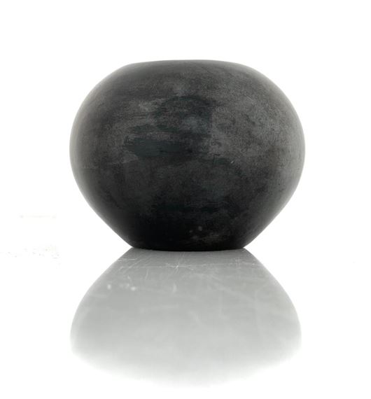 San Ildefonso Gunmetal Bowl by Maria Montoya Martinez, Popovi Da