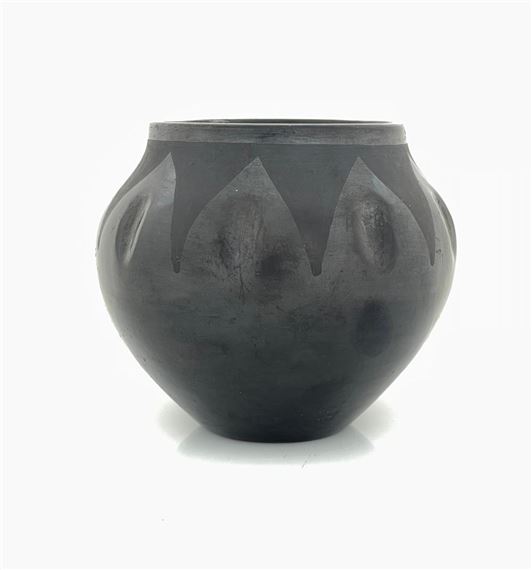 San Ildefonso Pueblo Blackware Jar by Maria Montoya Martinez, Julian Martinez