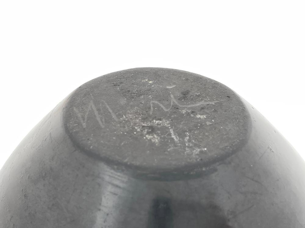 Artwork by Maria Montoya Martinez, Julian Martinez, San Ildefonso Pueblo Blackware Jar, Made of Pottery, Ceramic