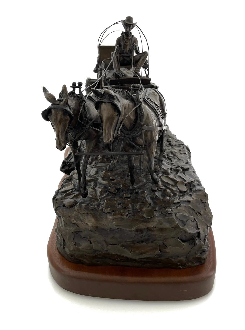 Artwork by John Harper, Cowboy Kitchen, Made of Bronze Sculpture