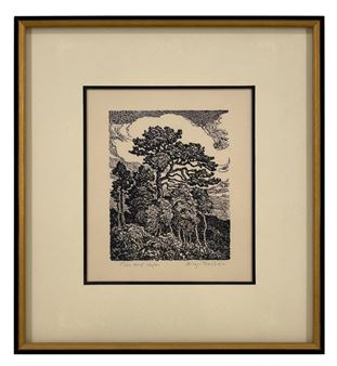 Pine And Aspen - Birger Sandzén