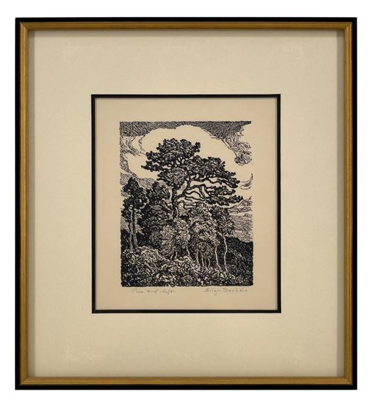 Pine And Aspen by Birger Sandzén