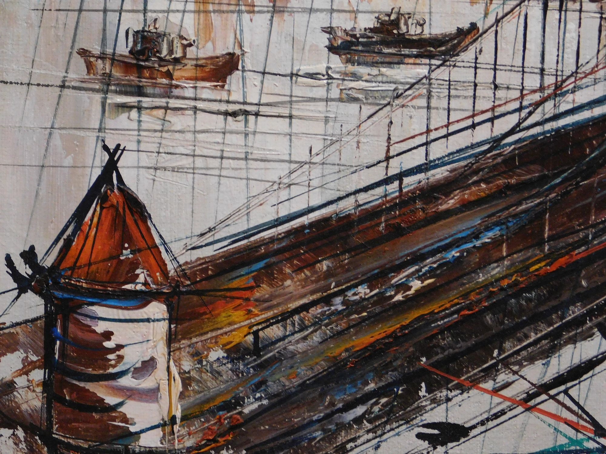 Artwork by H. Duchamp, Brooklyn Bridge, Made of Oil On Canvas