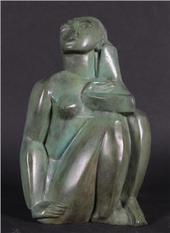 Seated nude - Jozef Cantré