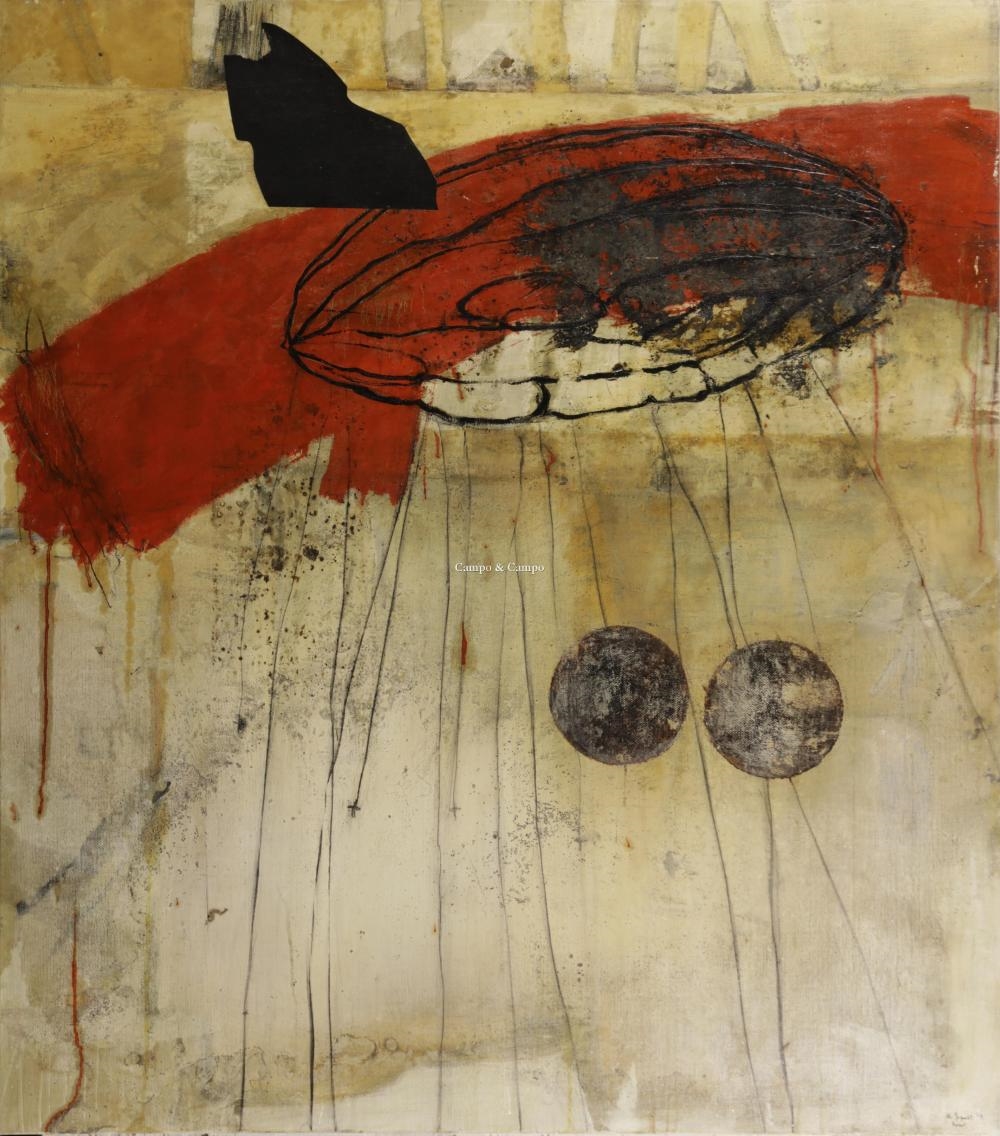 Artwork by Nico de Guchtenaere, Fyrkat, Made of Mixed Media On Canvas