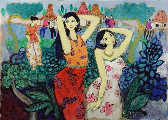Bramasto | Tiga Gadis di Taman (1993) | MutualArt