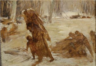 Les ramasseurs de bois mort - Jules-Pierre van Biesbroeck