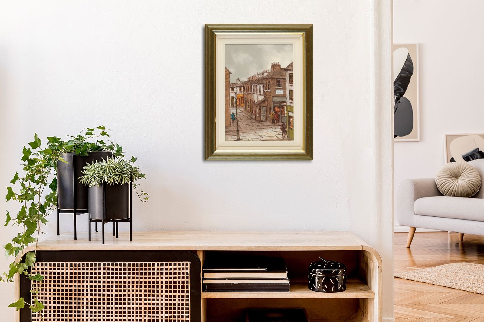 Artwork by Tom Cullen, HORSEMAN'S ROW, DUBLIN, Made of Oil On Canvas