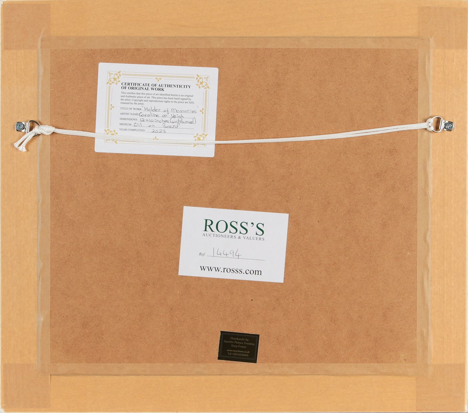 Artwork by Caroline McVeigh, HOLDER OF MEMORIES, Made of Oil On Board