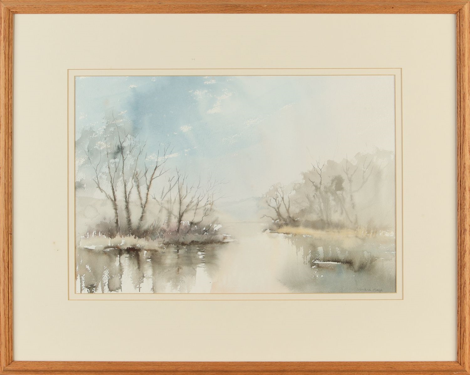 Artwork by Sandra Maze, JAMES BEACH RIVER QUOILE, Made of Watercolour Drawing